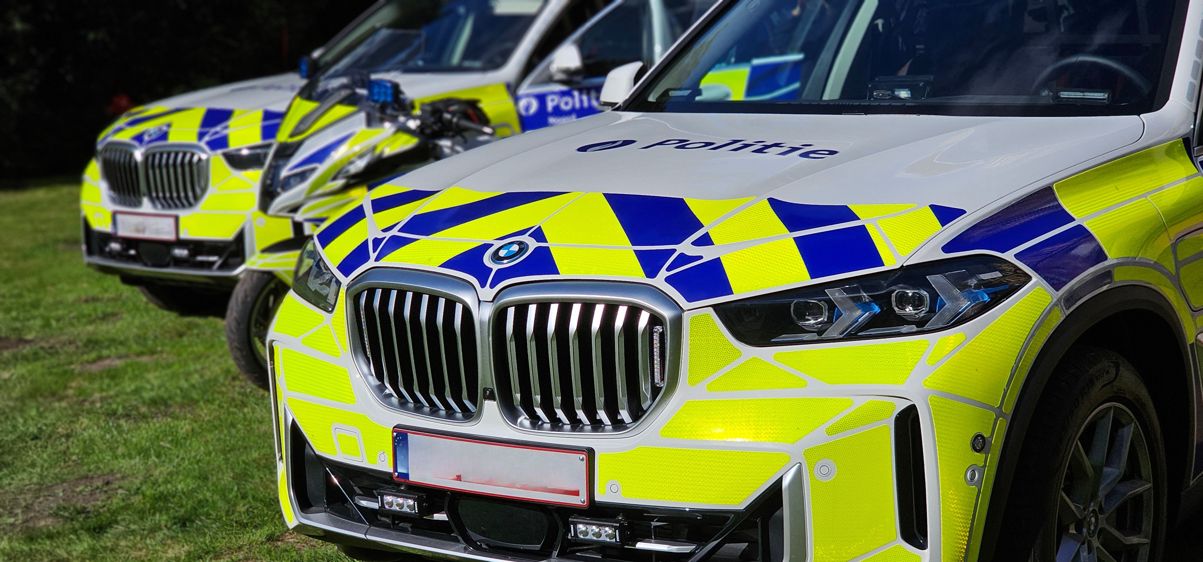 BMW X5 tijdens interventie